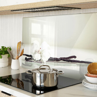 Tagliere in vetro con motivo a fiore su ramo