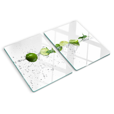 Tagliere in vetro temperato Limoni in acqua