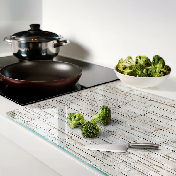 Tagliere in vetro temperato con motivo in ardesia