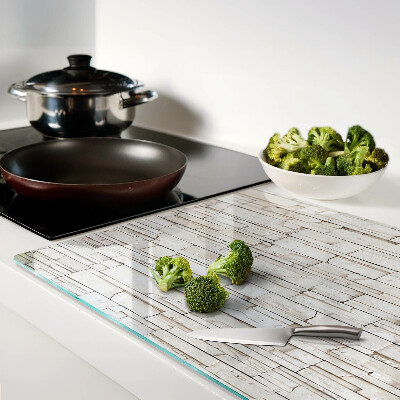 Tagliere in vetro temperato con motivo in ardesia