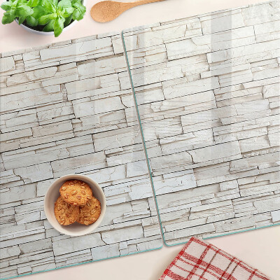 Tagliere in vetro temperato con motivo in ardesia