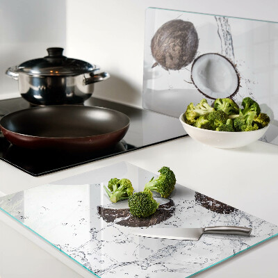 Tagliere in vetro temperato con stampa a motivo 