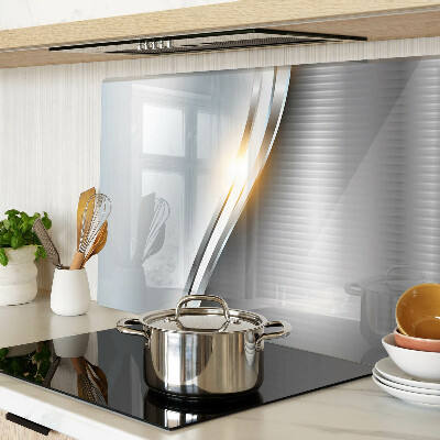 Tagliere in vetro temperato con motivo astratto a linee