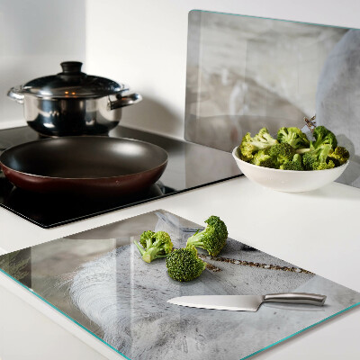 Tagliere in vetro temperato con stampa raffigurante un giovane cavallo bianco