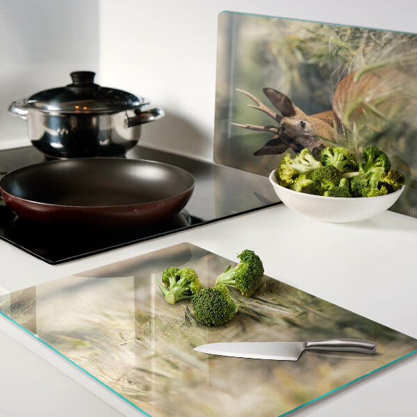 Tagliere in vetro temperato con motivo 