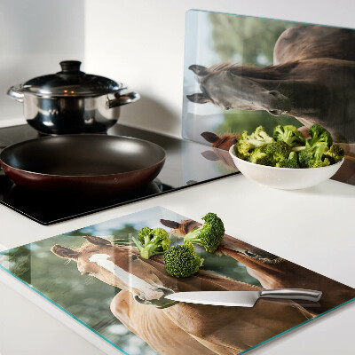 Tagliere in vetro con stampa 