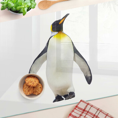 Tagliere in vetro Pinguino sul ghiaccio