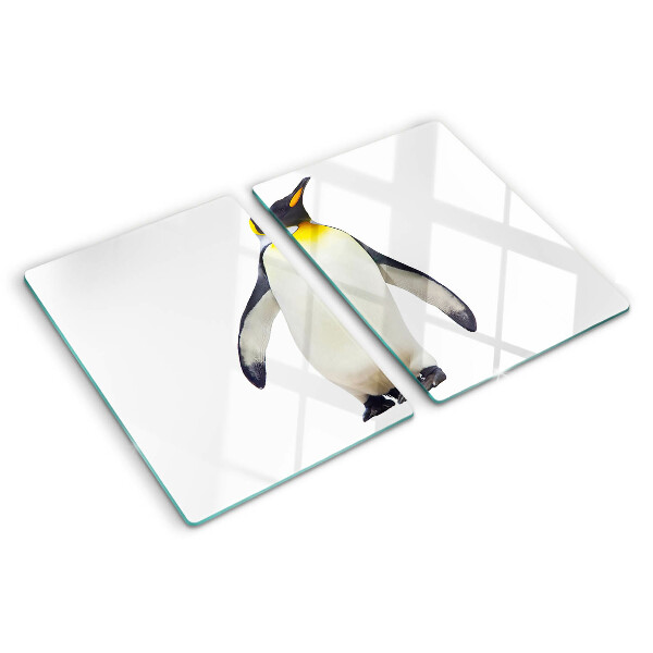 Tagliere in vetro Pinguino sul ghiaccio