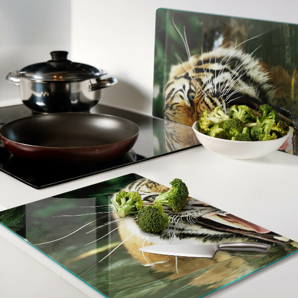 Tagliere in vetro temperato con stampa del motivo 