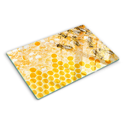 Tagliere in vetro temperato Alveari e api