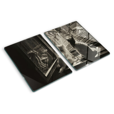 Tagliere in vetro temperato con motivo 