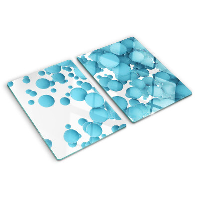 Tagliere in vetro temperato Bolle nei toni del blu