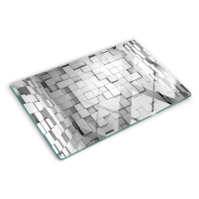 Tagliere in vetro Mosaico grigio-bianco
