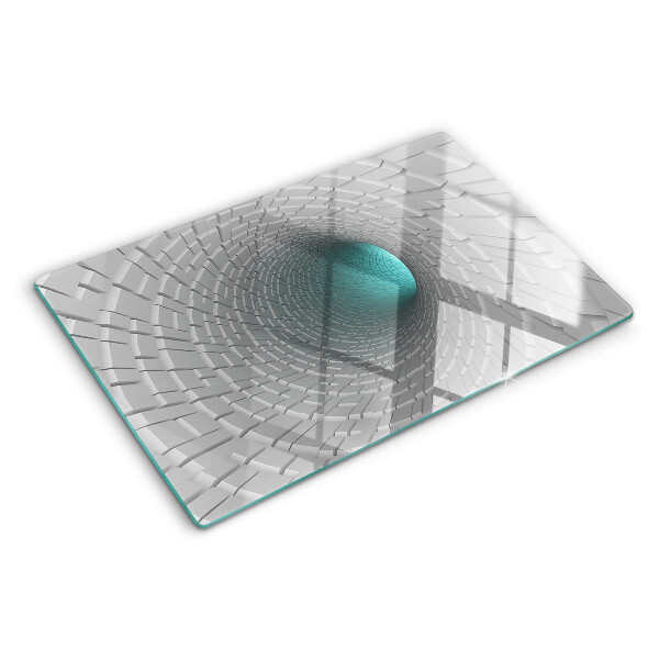 Tagliere in vetro Tunnel 3D con effetto profondità