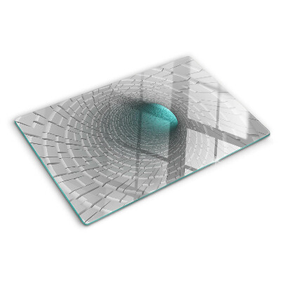 Tagliere in vetro Tunnel 3D con effetto profondità