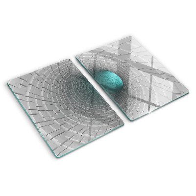 Tagliere in vetro Tunnel 3D con effetto profondità