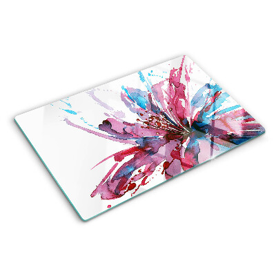 Tagliere in vetro temperato Acquerelli floreali in colori intensi