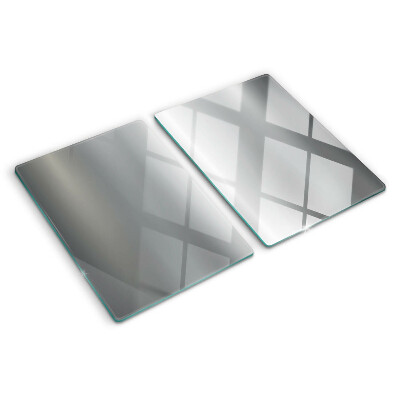 Tagliere in vetro con motivo a rete di diamanti