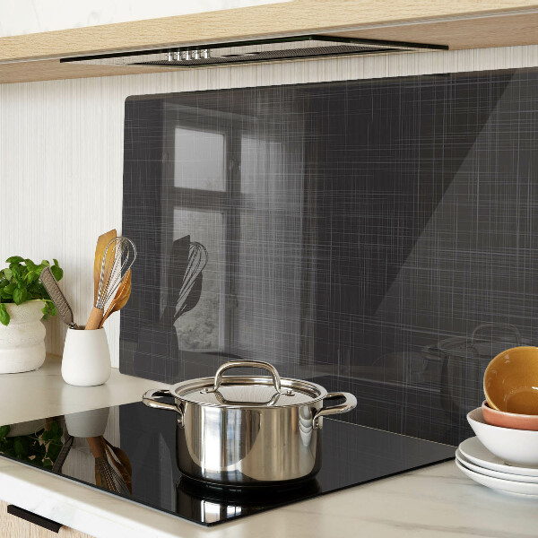 Tagliere in vetro con motivo geometrico di linee e ombre