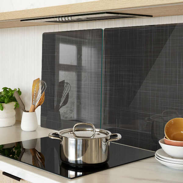 Tagliere in vetro con motivo geometrico di linee e ombre