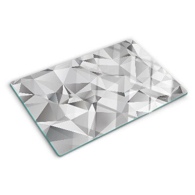 Tagliere in vetro con motivo a diamante