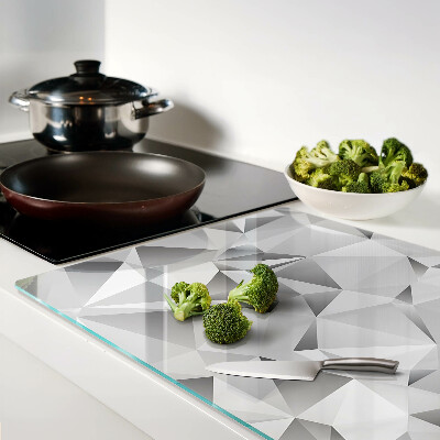 Tagliere in vetro con motivo a diamante