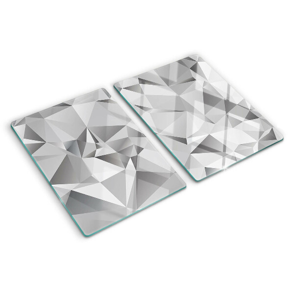 Tagliere in vetro con motivo a diamante