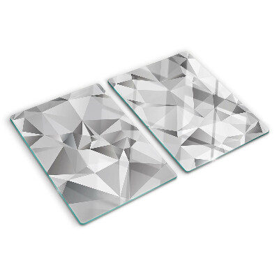 Tagliere in vetro con motivo a diamante