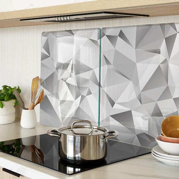 Tagliere in vetro con motivo a diamante