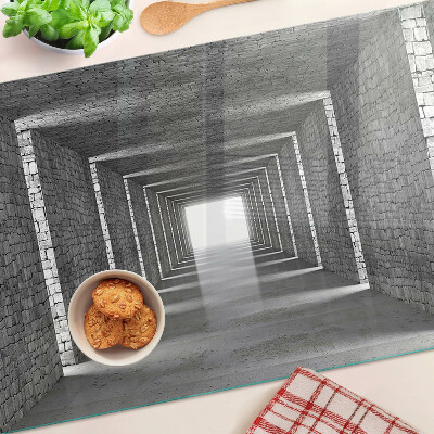 Tagliere in vetro temperato con motivo 