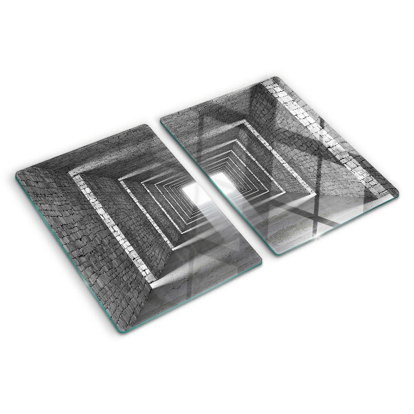 Tagliere in vetro temperato con motivo 