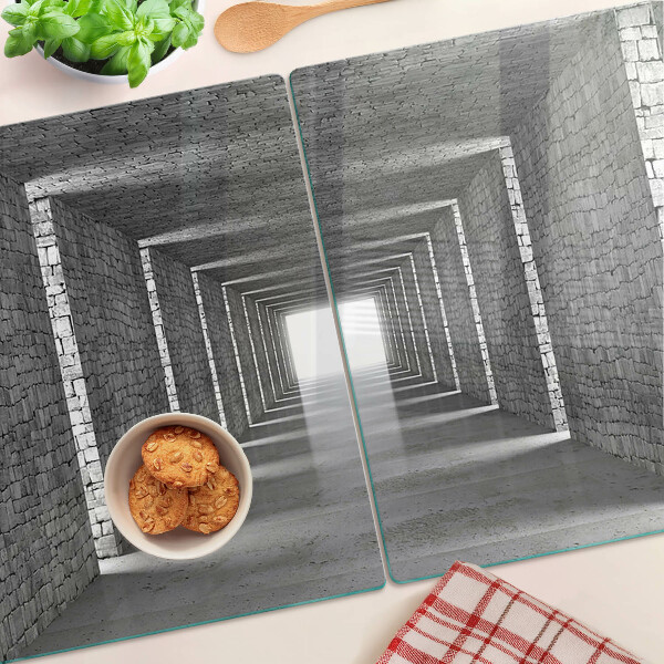 Tagliere in vetro temperato con motivo 