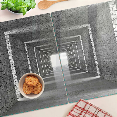 Tagliere in vetro temperato con motivo 