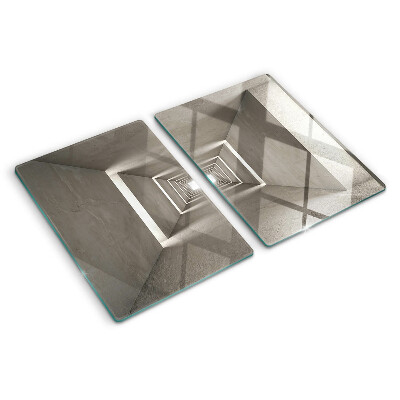 Tagliere in vetro Interno geometrico con effetto profondità