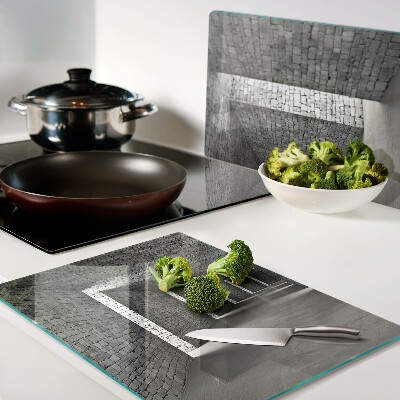 Tagliere in vetro temperato con stampa 