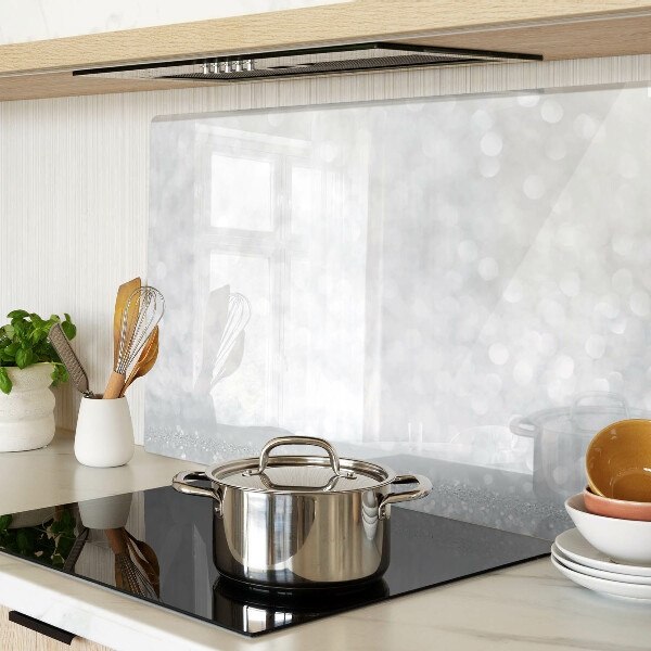 Tagliere in vetro temperato con motivo bokeh scintillante ed effetto luci