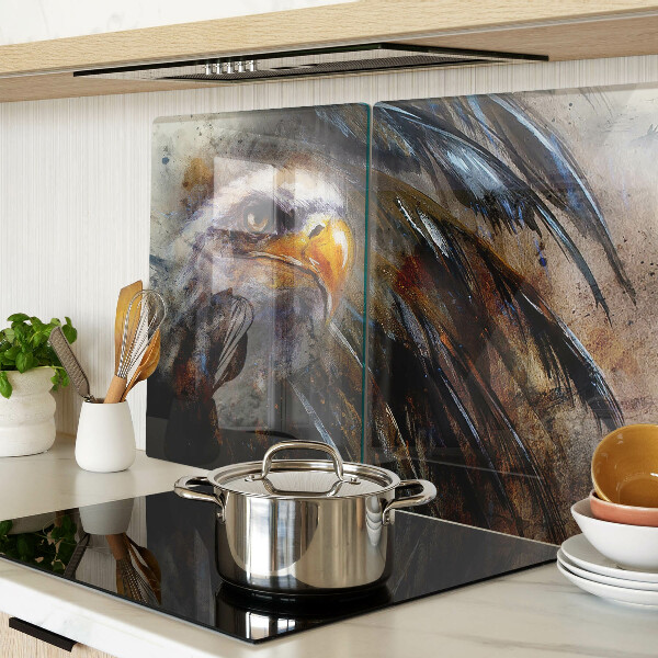 Tagliere in vetro con decorazione 