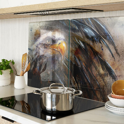 Tagliere in vetro con decorazione 