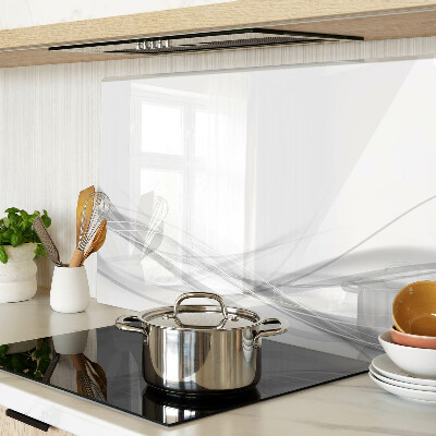 Tagliere in vetro temperato con motivo a linee e onde astratte