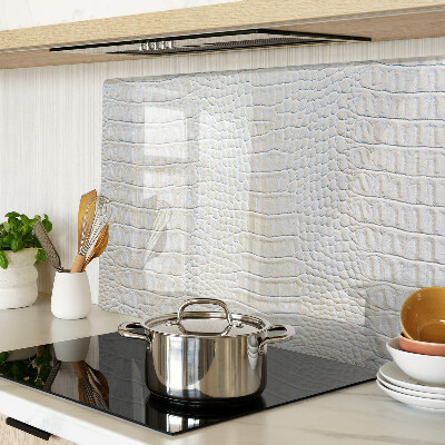 Tagliere in vetro temperato con motivo pelle di coccodrillo