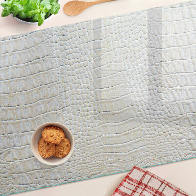 Tagliere in vetro temperato con motivo pelle di coccodrillo