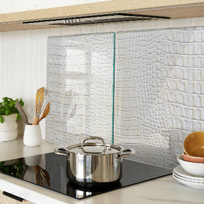 Tagliere in vetro temperato con motivo pelle di coccodrillo