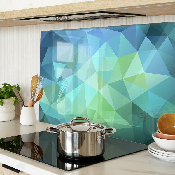 Tagliere in vetro con motivo astratto geometrico