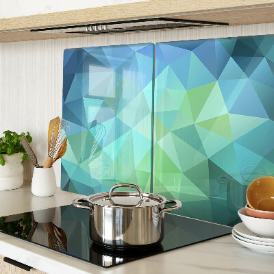 Tagliere in vetro con motivo astratto geometrico