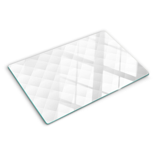 Tagliere in vetro con motivo a rombi