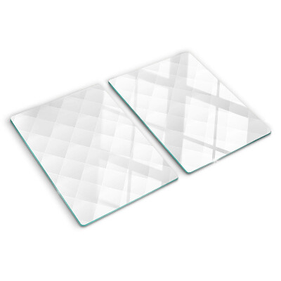 Tagliere in vetro con motivo a rombi