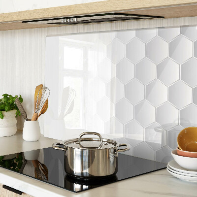 Tagliere in vetro temperato con motivo esagonale