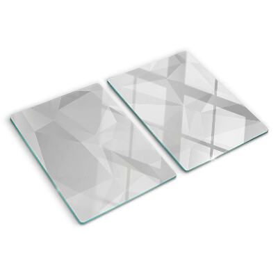 Tagliere in vetro Geometria nei toni del grigio