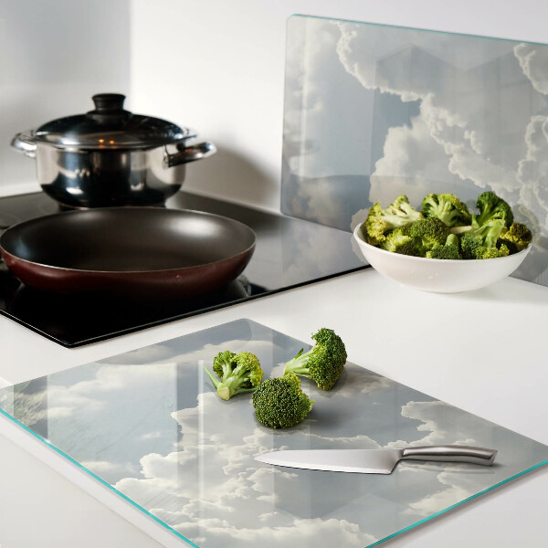 Tagliere in vetro temperato con decorazione 