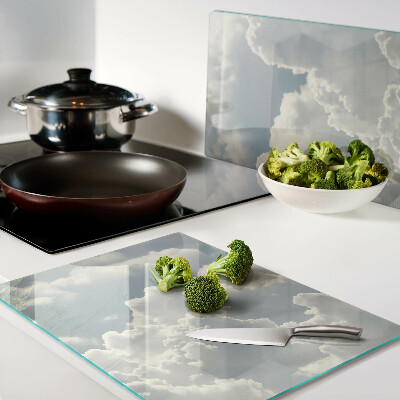 Tagliere in vetro temperato con decorazione 